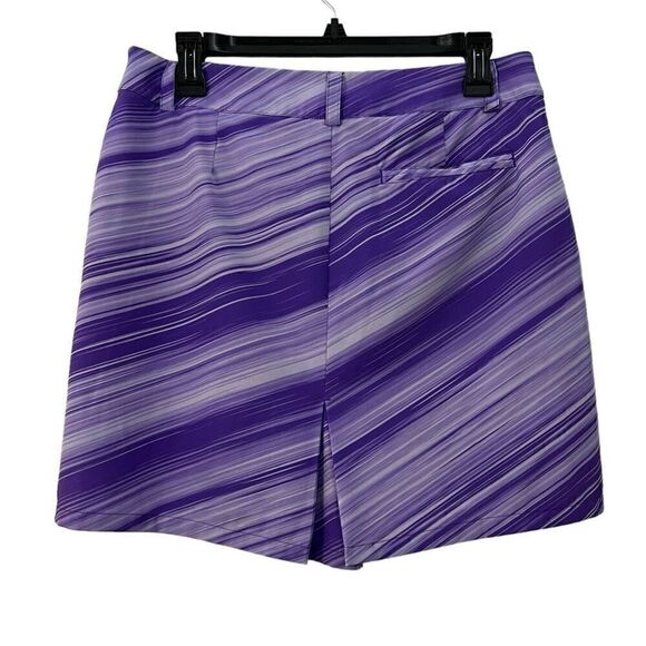 Nike Purple Golf Performance Stripe Athletic Skirt size 6 - Picture 4 of 11